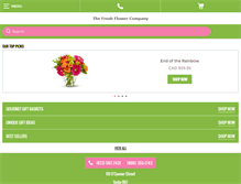 Tablet Screenshot of freshflowerco.com